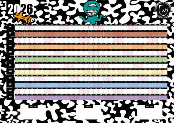 NG-MONSTAR Jahresübersicht 2026 - Poster PRIDE